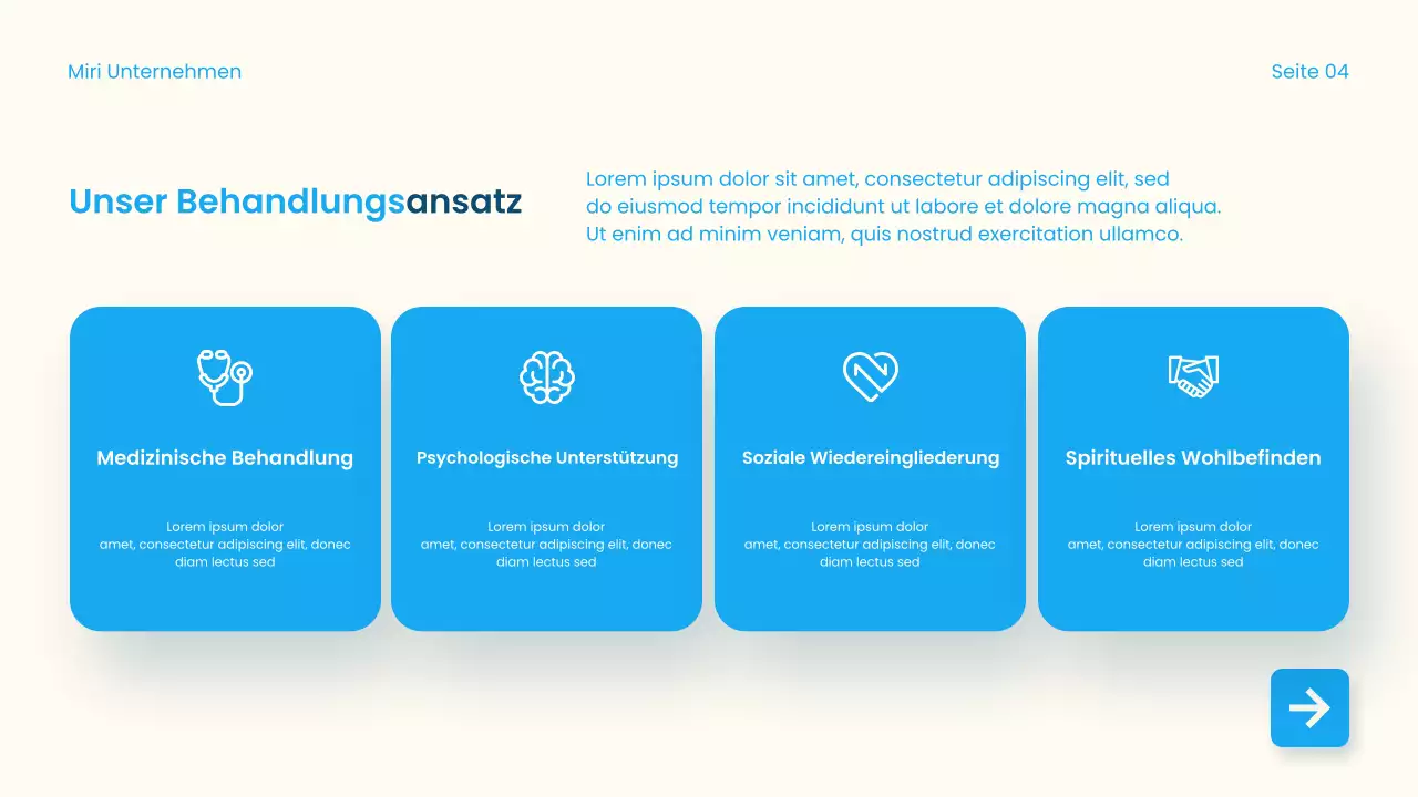 Blauer moderner Suchtführer