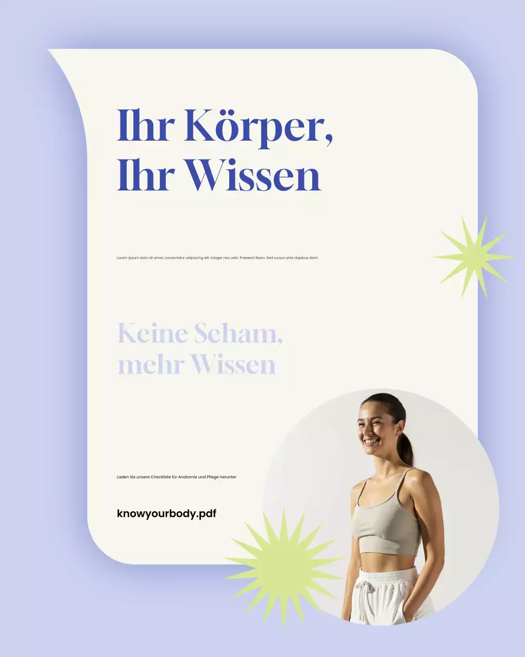 Mint moderne Wellness-Aktion