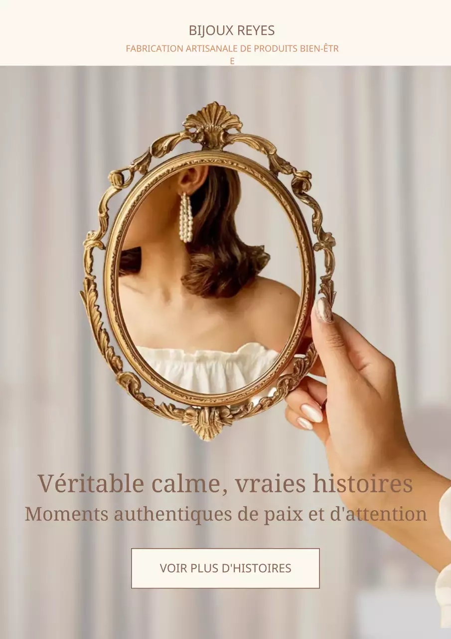 Publicité pour des bijoux élégants beiges