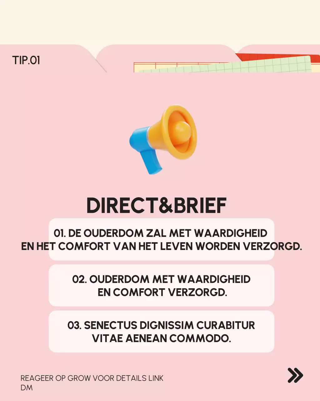 Roze moderne productiviteitsstrategieën gids Instagram verticale afbeelding