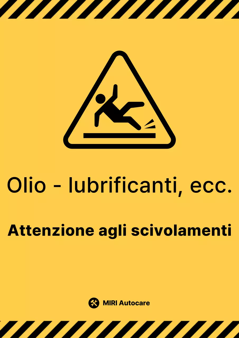 Guida di avvertenza di base gialla