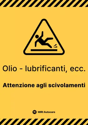 Guida di avvertenza di base gialla