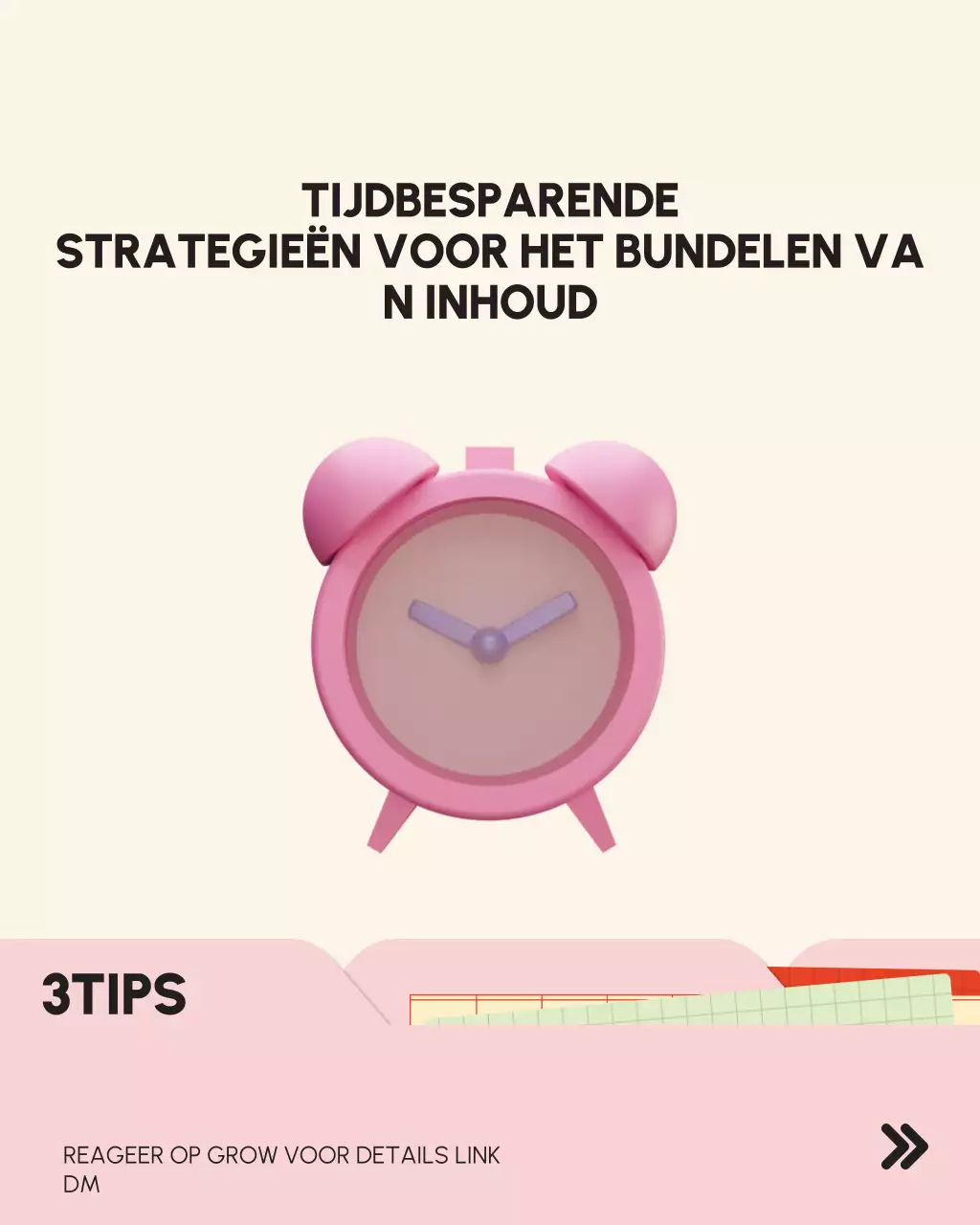 Roze moderne productiviteitsstrategieën gids Instagram verticale afbeelding
