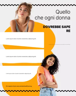 guida alla donna moderna arancione