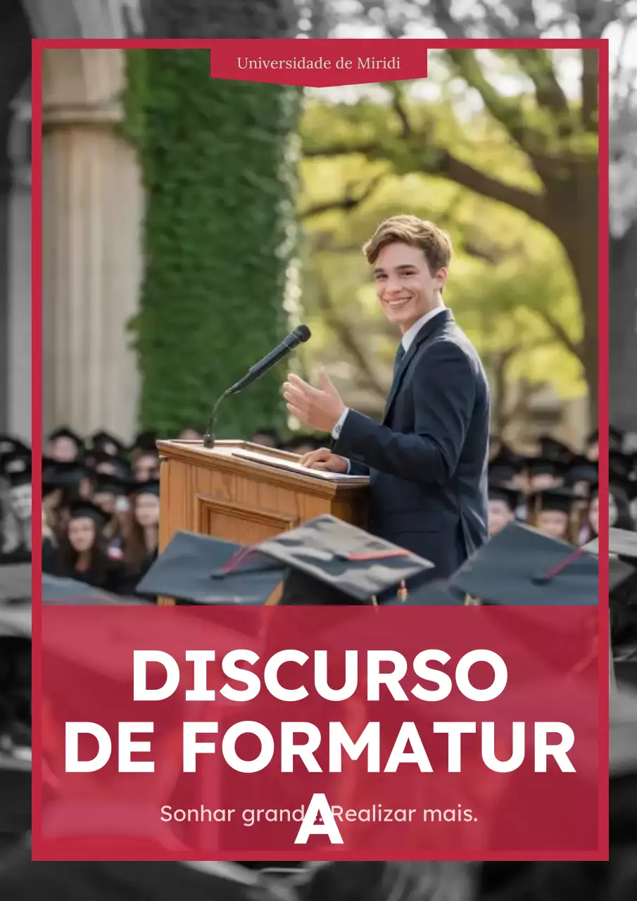 Anúncio de formatura da Red Classic