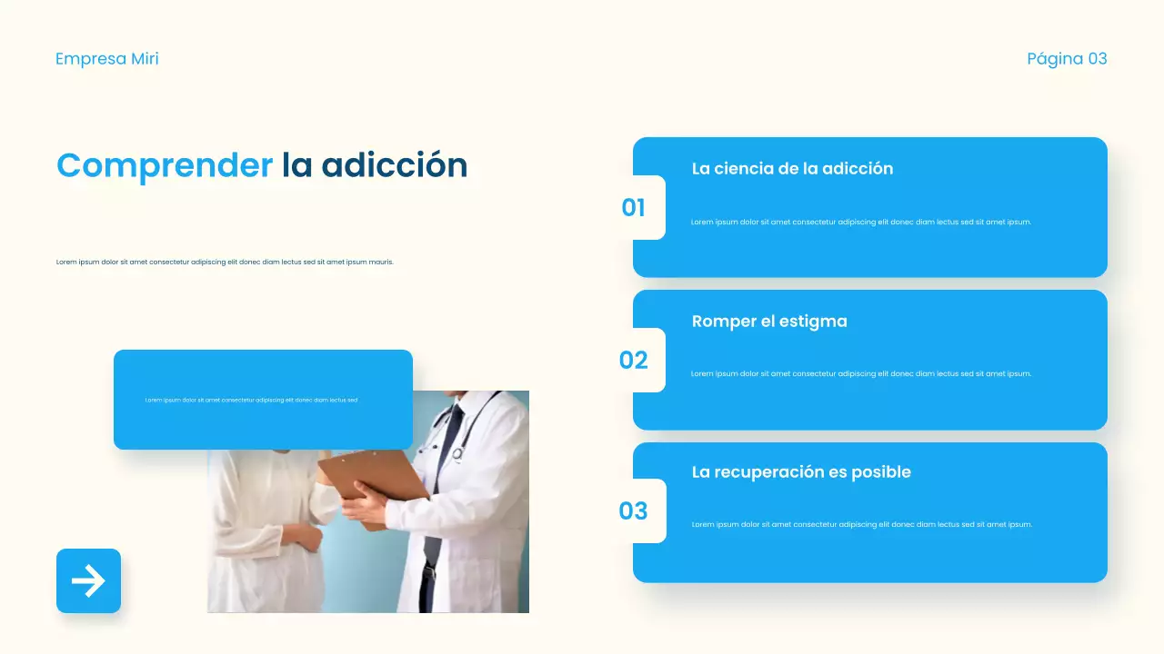 Guía de adicción moderna azul