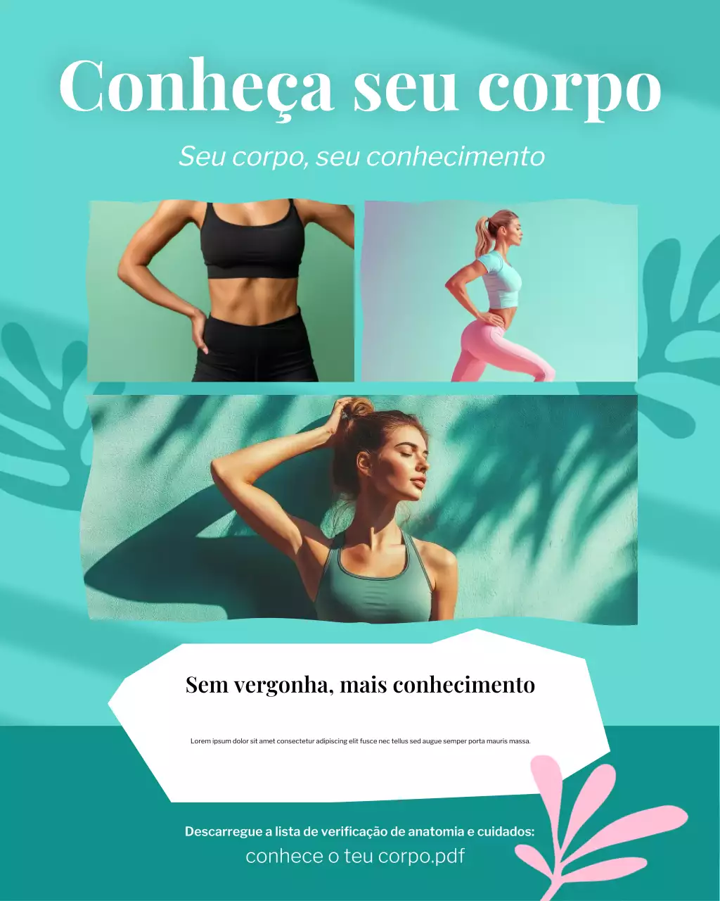 Cartaz sobre tudo sobre a saúde da mulher