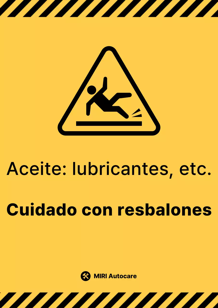 Guía básica de precauciones para resbalones amarillos