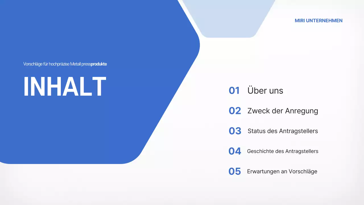 Himmelblauer moderner Vorschlag für Metallteile für die Automobilindustrie – Produkteinführung
