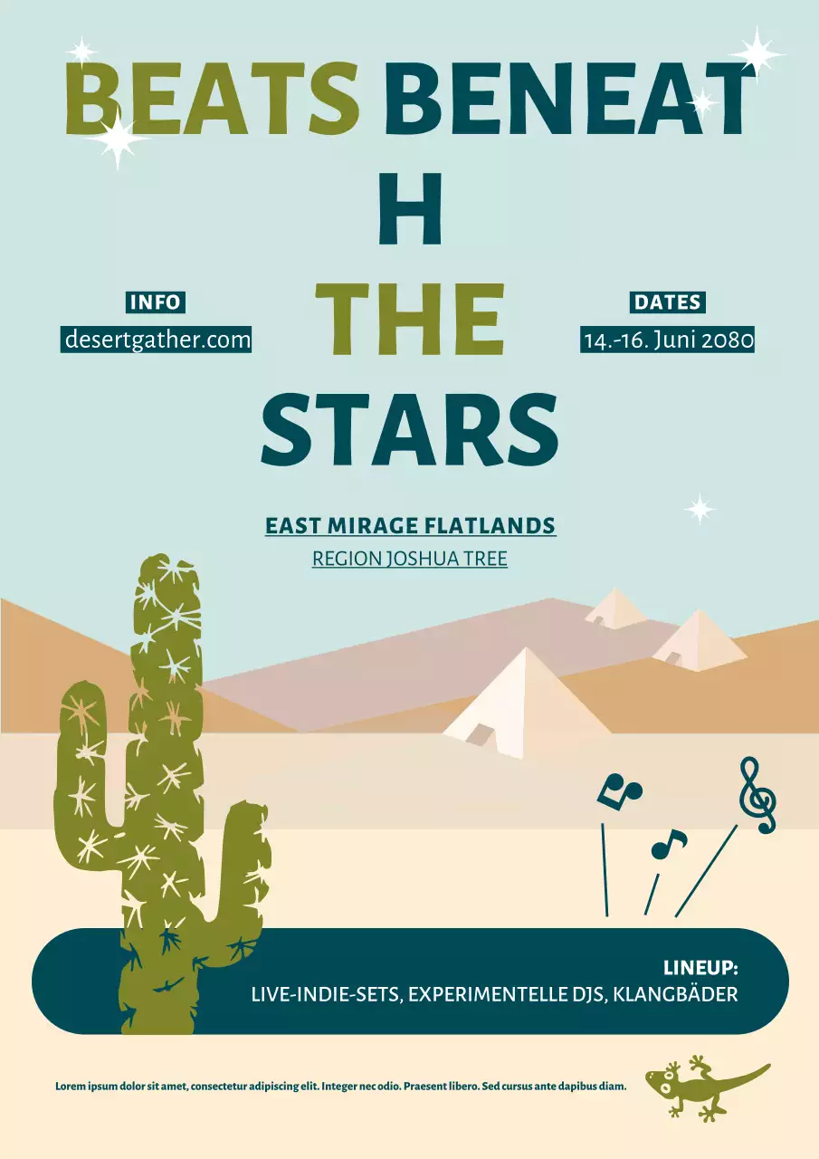 Regionales Camping-Poster