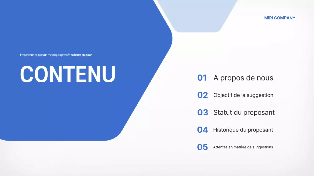 Présentation du produit de la proposition de pièces métalliques automobiles modernes bleu ciel