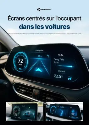 Publicité pour une voiture moderne bleu ciel