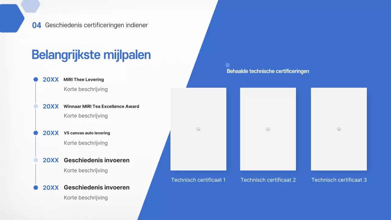 Hemelsblauwe moderne autometalen onderdelen voorstel productintroductie
