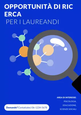 Blue Modern Unisciti al nostro studio di ricerca Web Poster