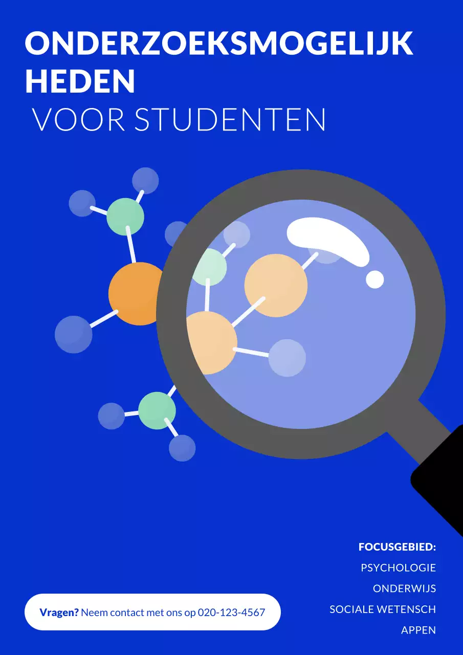 Blue Modern Doe mee aan ons onderzoek Webposter