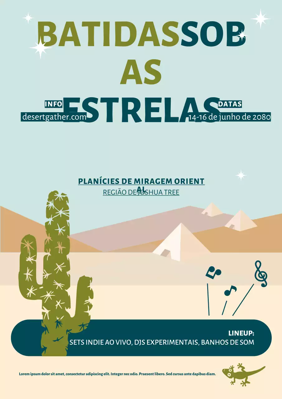 Cartaz de acampamento regional