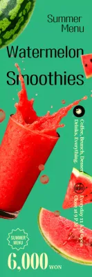 Anúncio do cardápio de verão do Green Pop