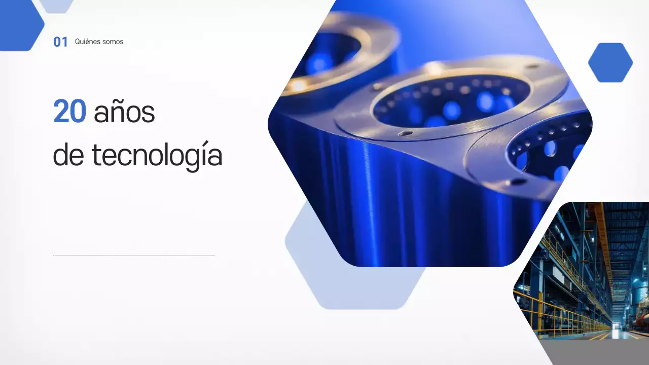 Propuesta de introducción del producto de piezas metálicas automotrices modernas en azul cielo