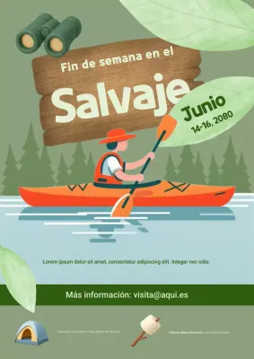 evento de acampada rústica y ecológica