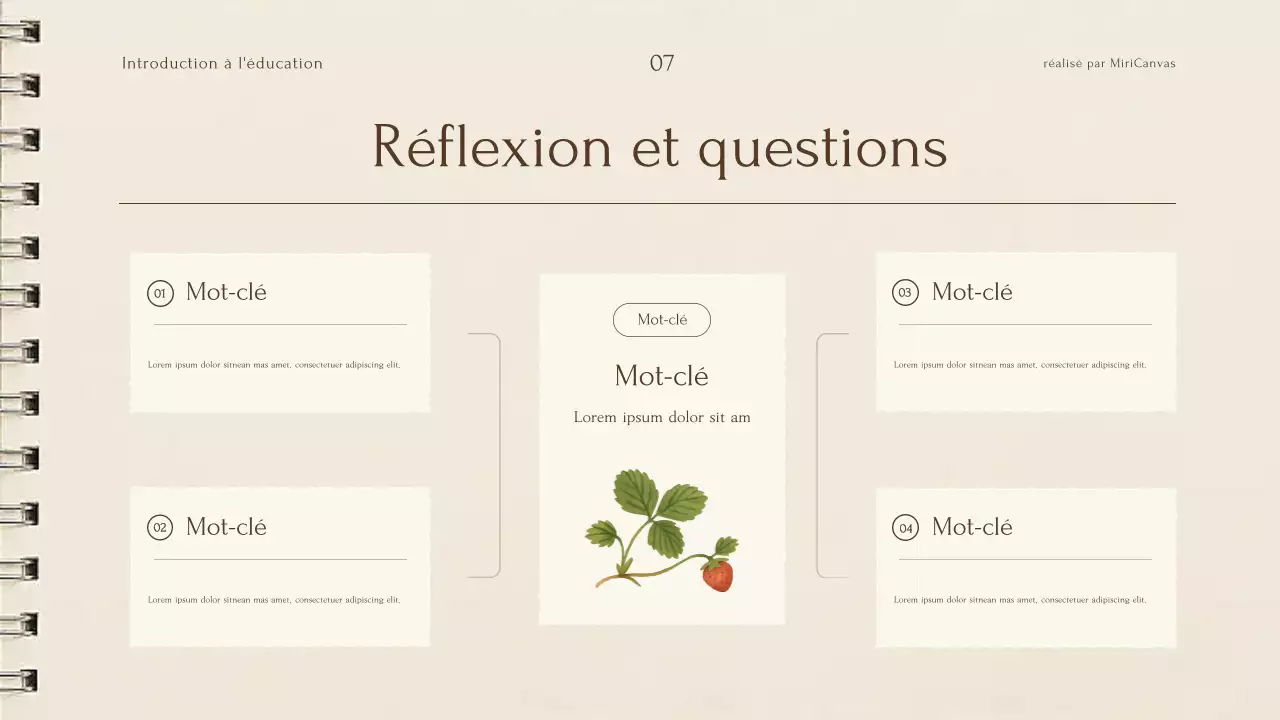 Présentation de la conférence sur les plantes botaniques beiges