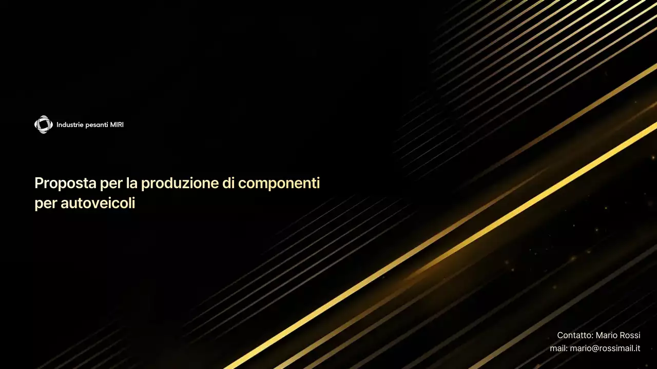 Proposta di auto nera ed elegante