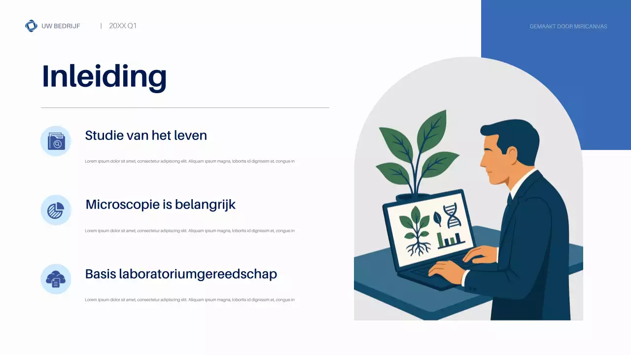 Blue Modern Biodiversity Business Presentatie