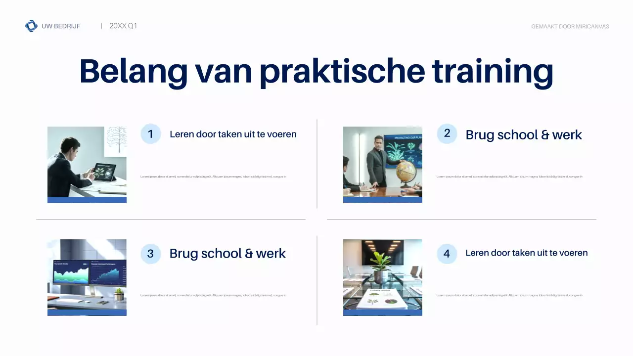 Blue Modern Biodiversity Business Presentatie