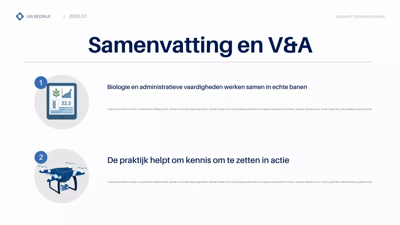 Blue Modern Biodiversity Business Presentatie