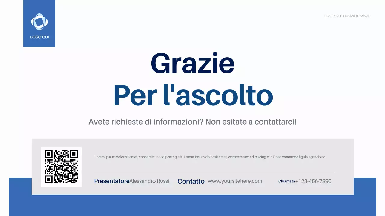 Presentazione aziendale sulla biodiversità moderna blu