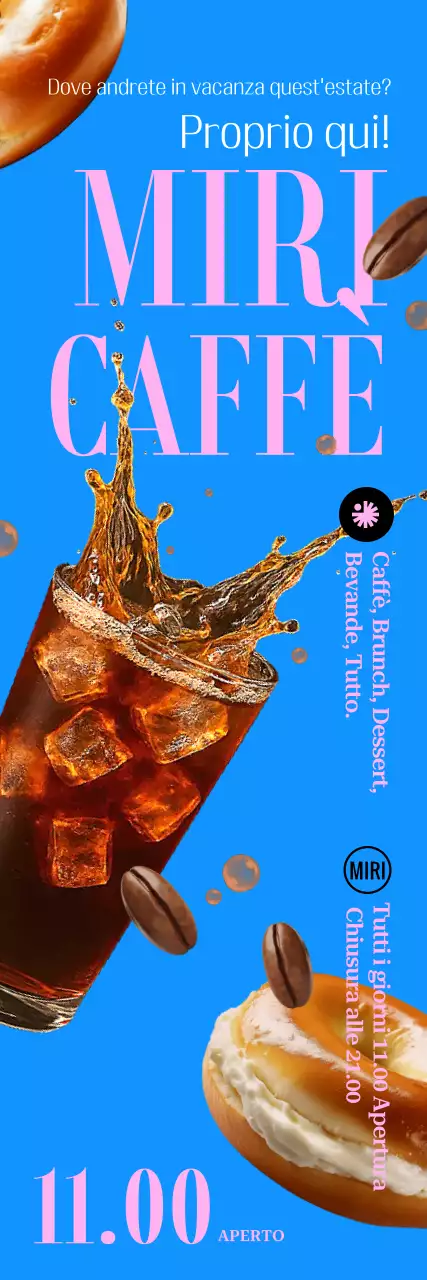 Pubblicità del Blue Modern Cafe