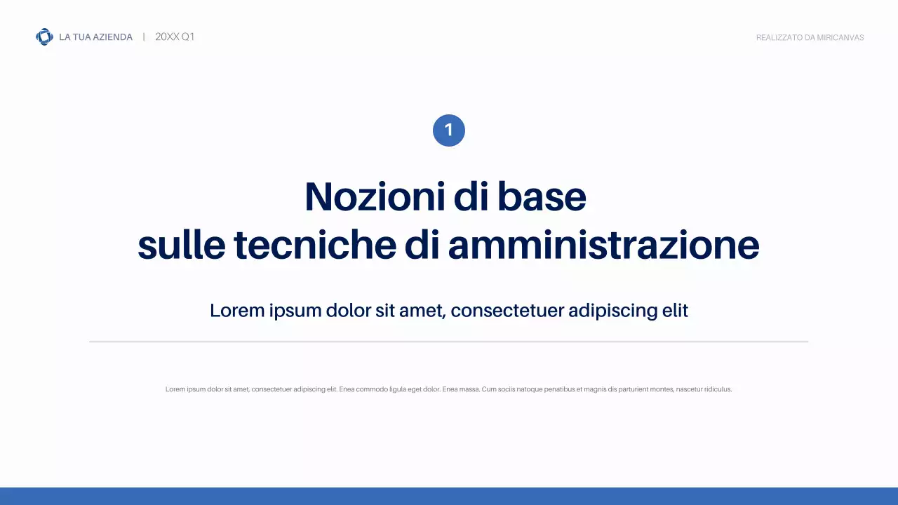 Presentazione aziendale sulla biodiversità moderna blu