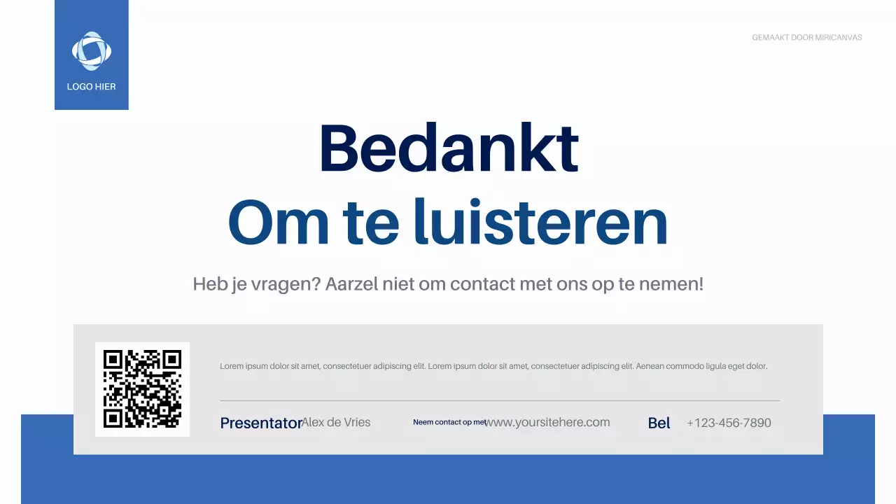 Blue Modern Biodiversity Business Presentatie