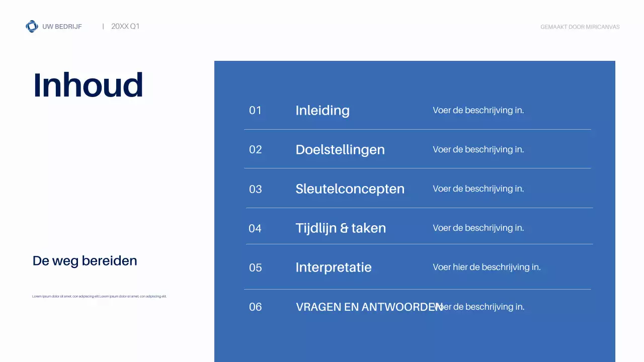 Blue Modern Biodiversity Business Presentatie