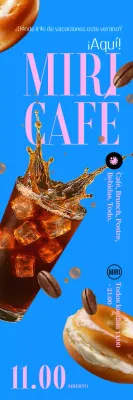 Anuncio del Blue Modern Cafe