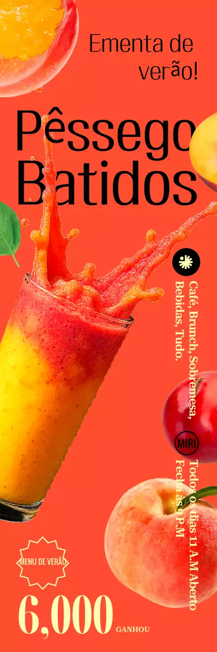 Propaganda de refrigerante de laranja