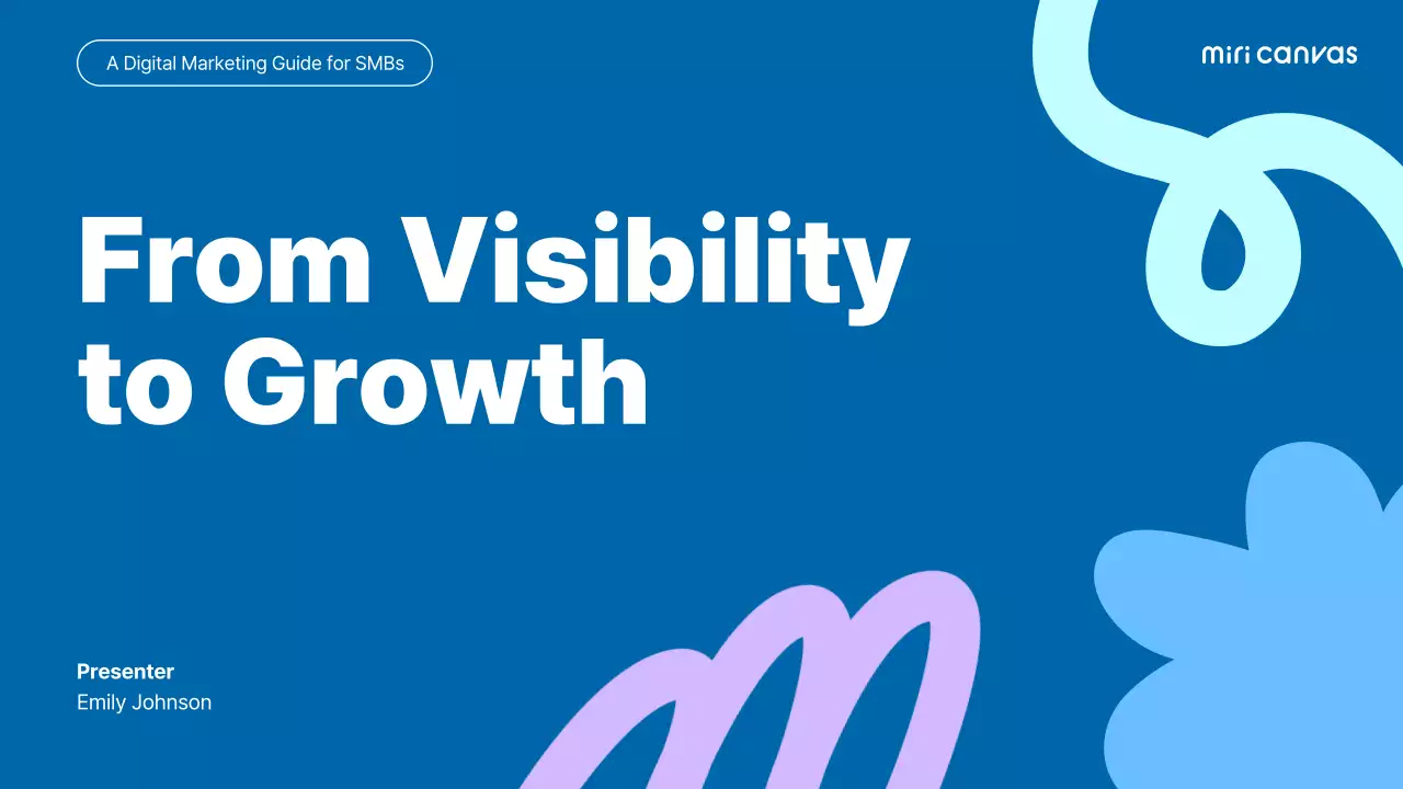 Blue Modern Marketing Guide Presentation