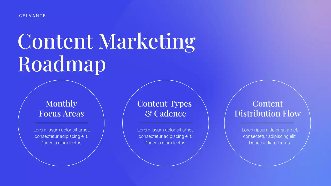 Bài thuyết trình tiếp thị kỹ thuật số hiện đại màu xanh lam