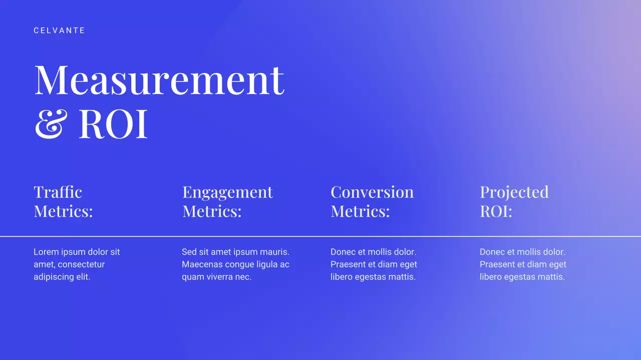 Bài thuyết trình tiếp thị kỹ thuật số hiện đại màu xanh lam