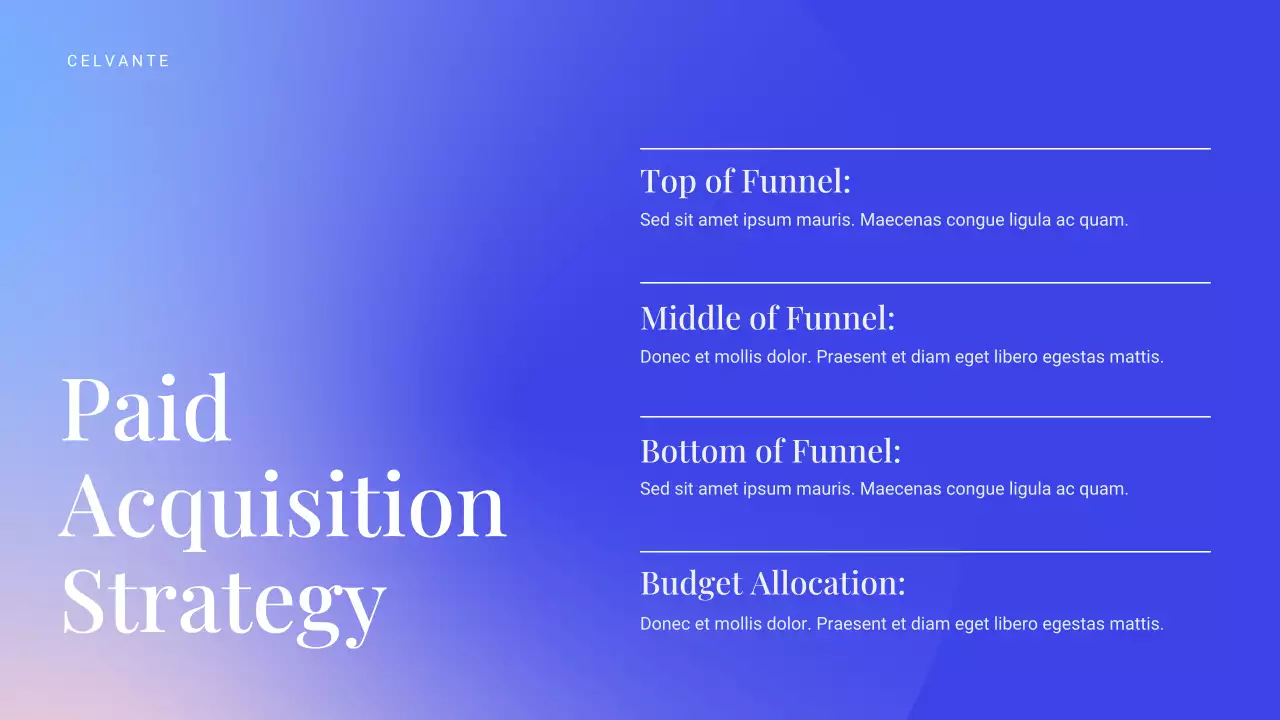 Bài thuyết trình tiếp thị kỹ thuật số hiện đại màu xanh lam