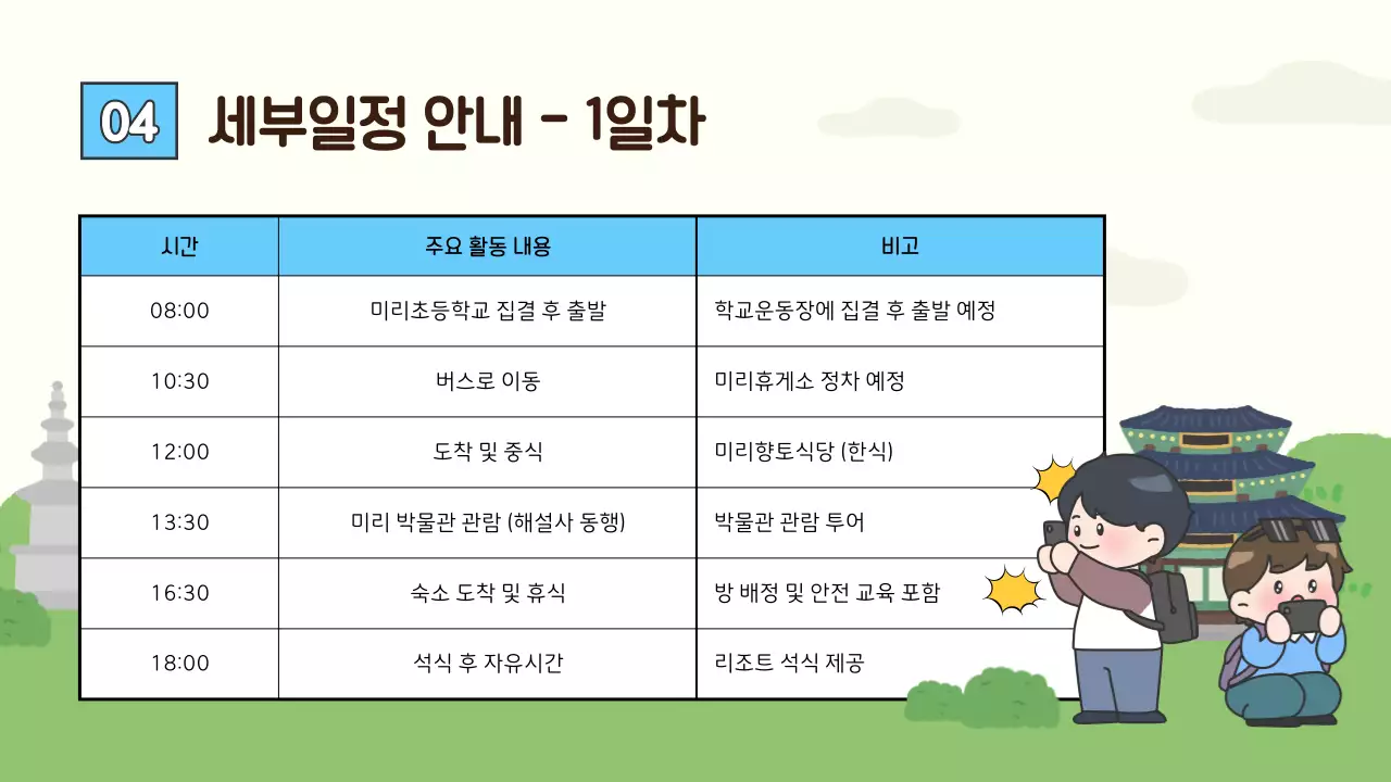아이보리 아기자기한 교육 자료