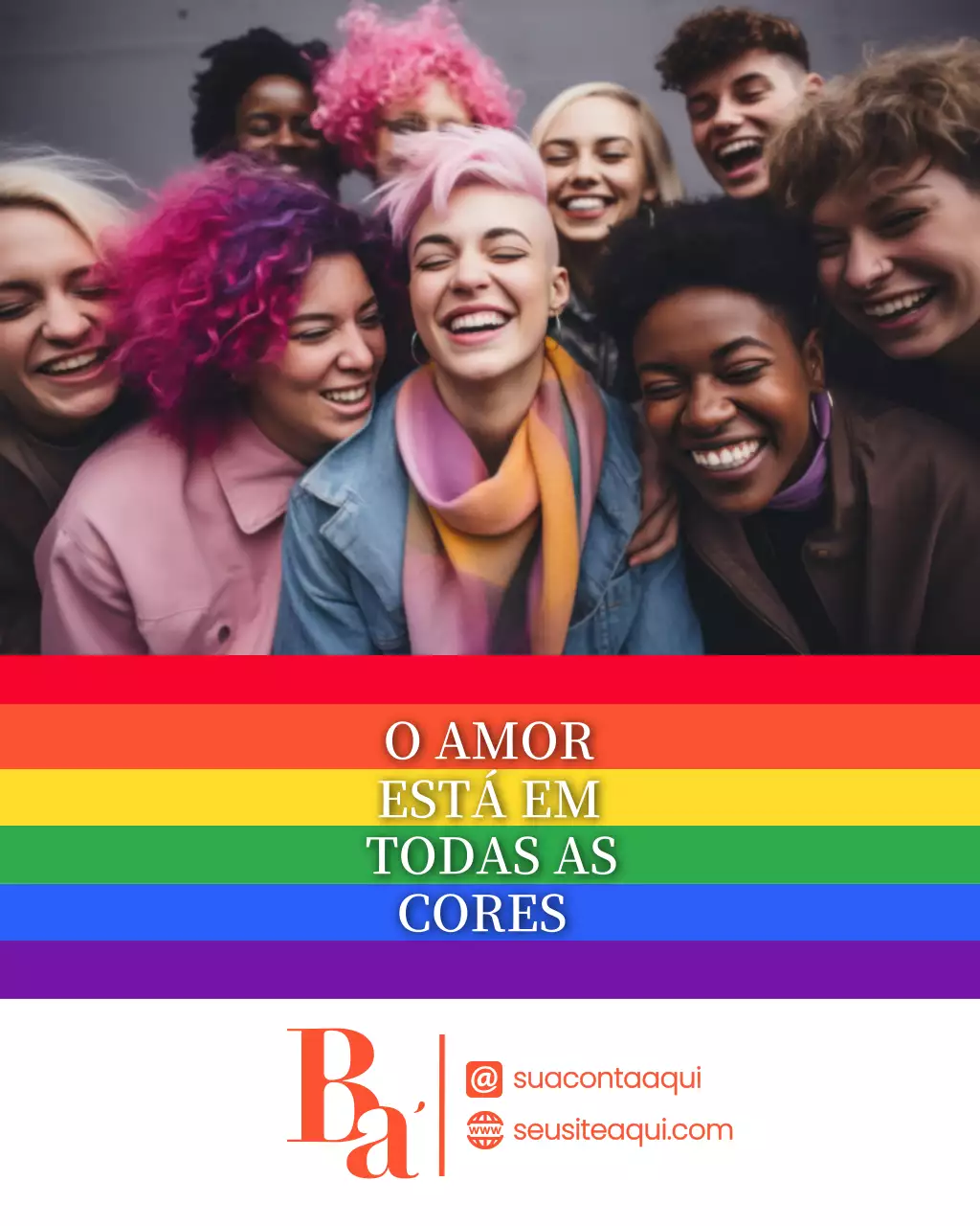 Postagem no Instagram para promoção do Rainbow Vibrant Love
