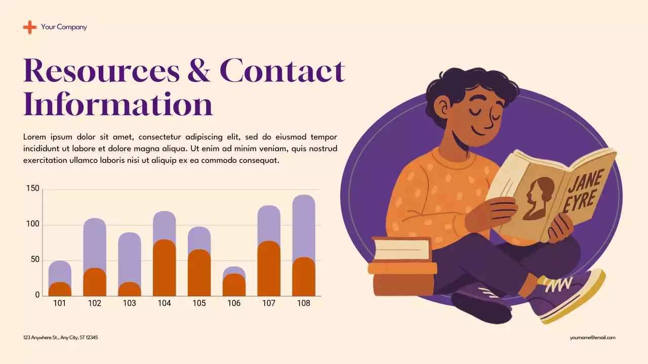 Purple Modern Reading for Kids Presentation