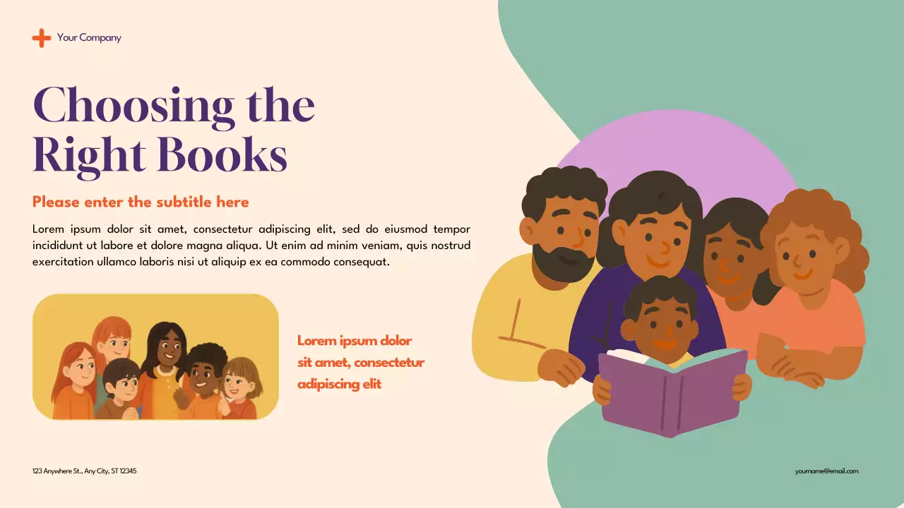 Purple Modern Reading for Kids Presentation