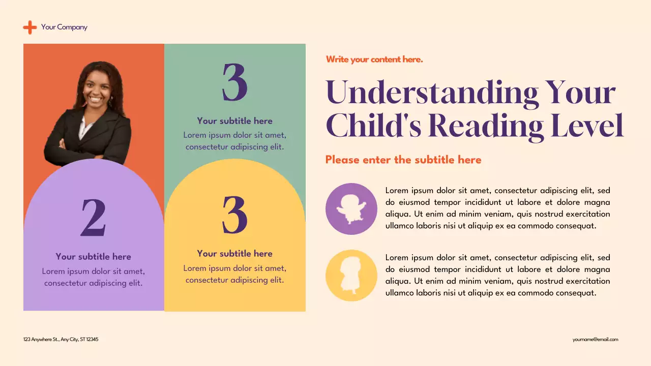 Purple Modern Reading for Kids Presentation