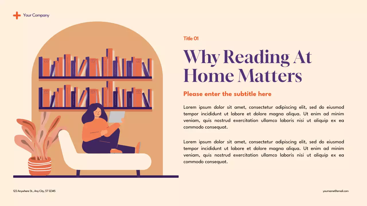 Purple Modern Reading for Kids Presentation