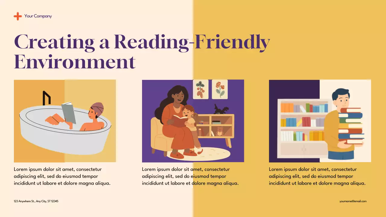 Purple Modern Reading for Kids Presentation