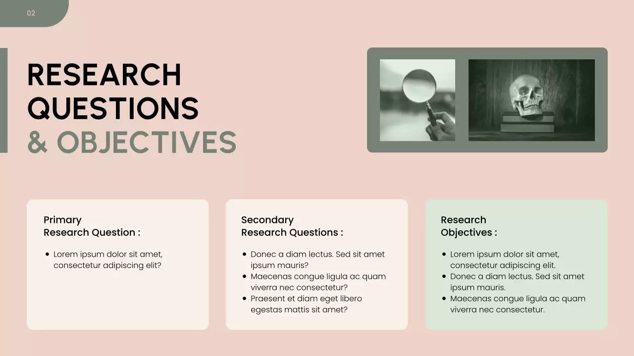 Beige and Green Research Proposal Presentation