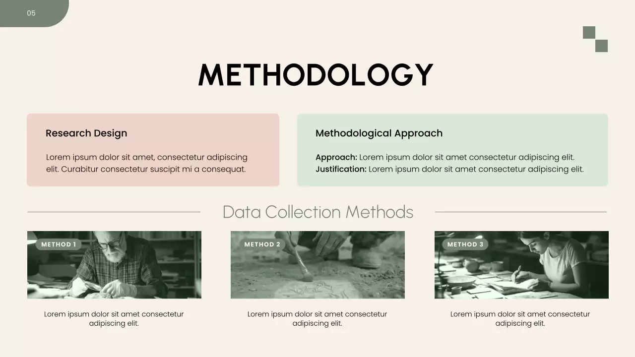 Beige and Green Research Proposal Presentation