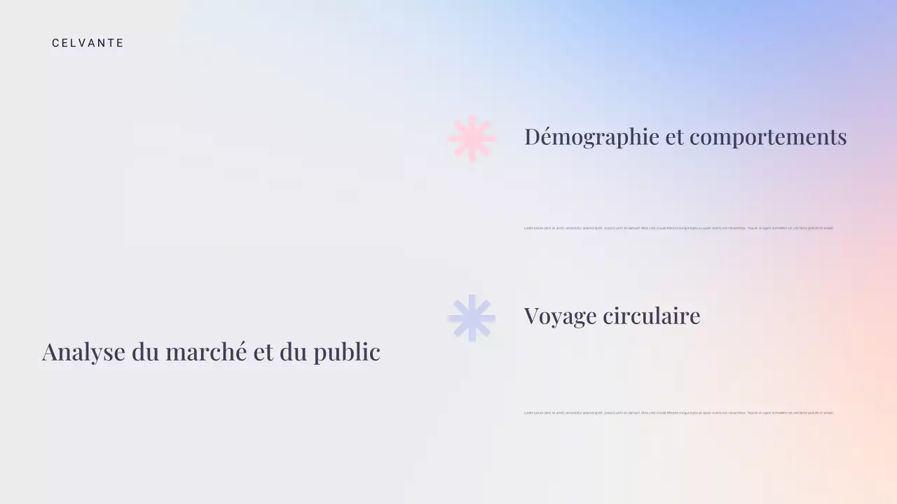 présentation marketing moderne bleue