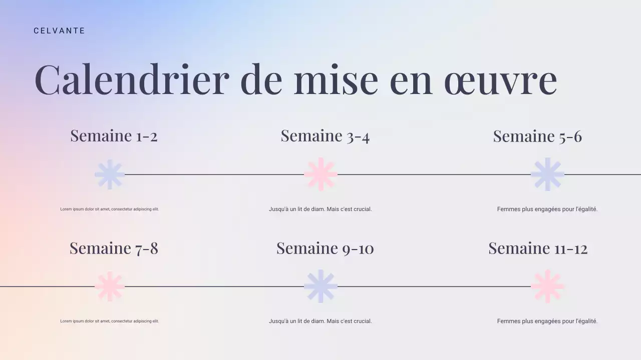 présentation marketing moderne bleue